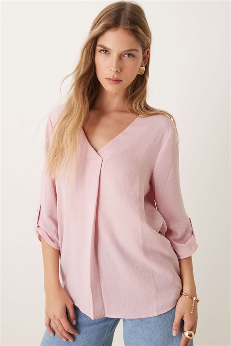 Блузка с воротником артикул 139103807