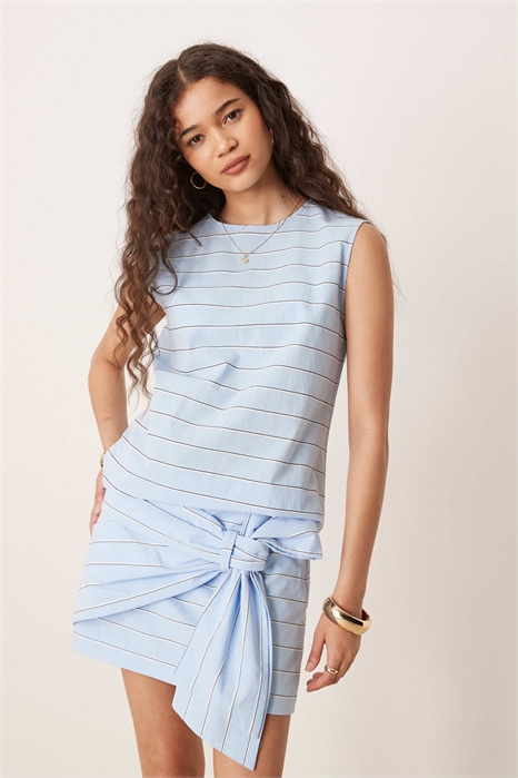 Хлопковый топ без рукавов co-ord артикул 147856876