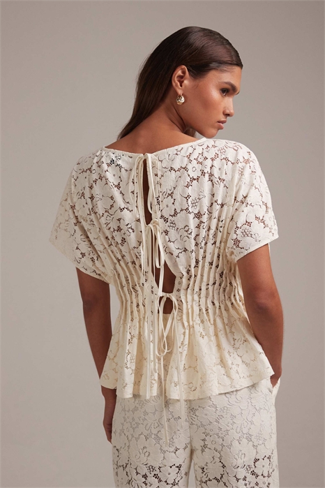 Свадебный топ с коротким рукавом из кружева co-ord артикул 151447929