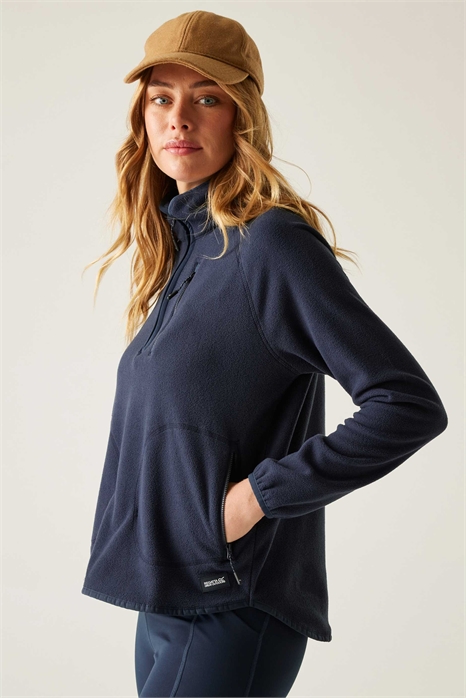 Уютный флисовый свитер с полузастежкой-молнией от Frankie артикул 154873658