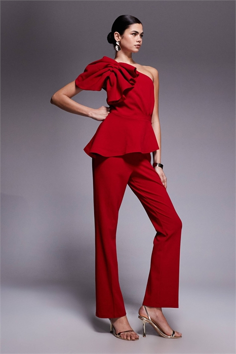 Комбинезон с асимметричной оборкой артикул 153284679