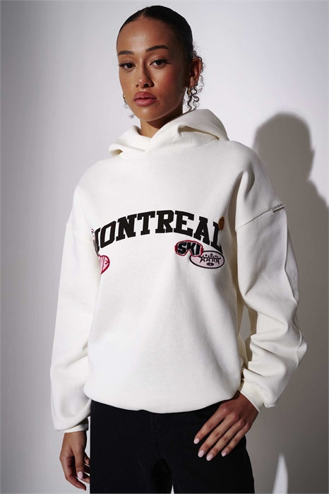 Толстовка с капюшоном и нашивкой «Монреаль» артикул 155446893