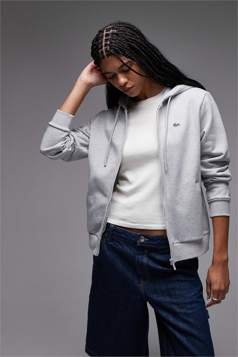 Толстовка с капюшоном на молнии и логотипом артикул 154085413