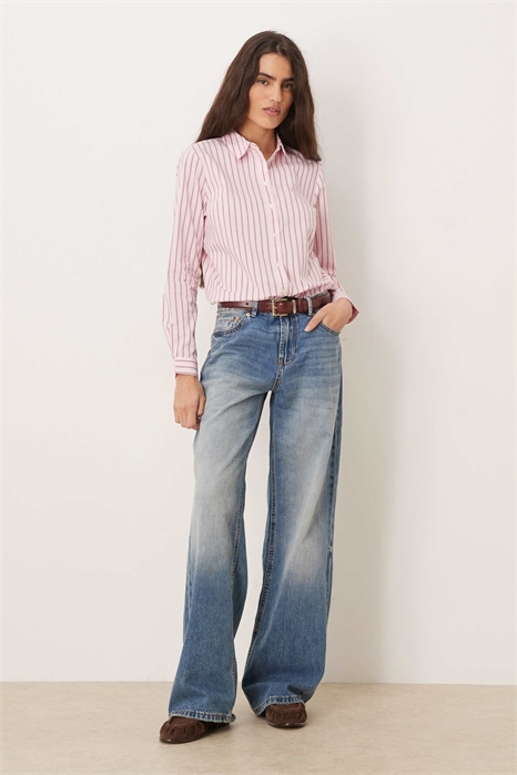 Рубашка свободного кроя артикул 152936998