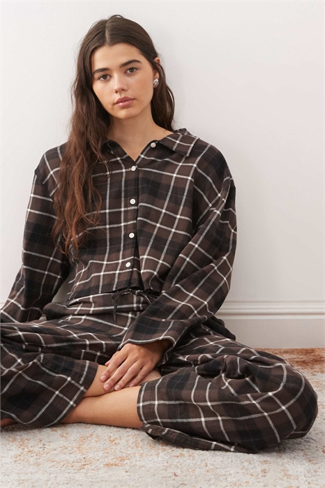 Комбинируйте фланелевую пижамную рубашку артикул 151671078