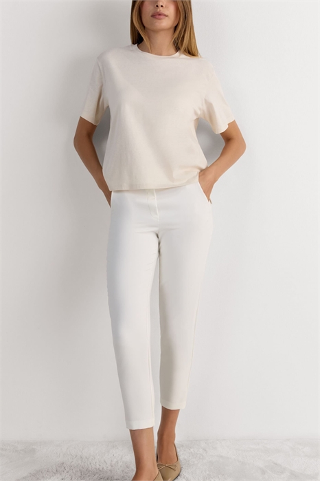 Хлопковая кофта свободного кроя с короткими рукавами артикул 154060306