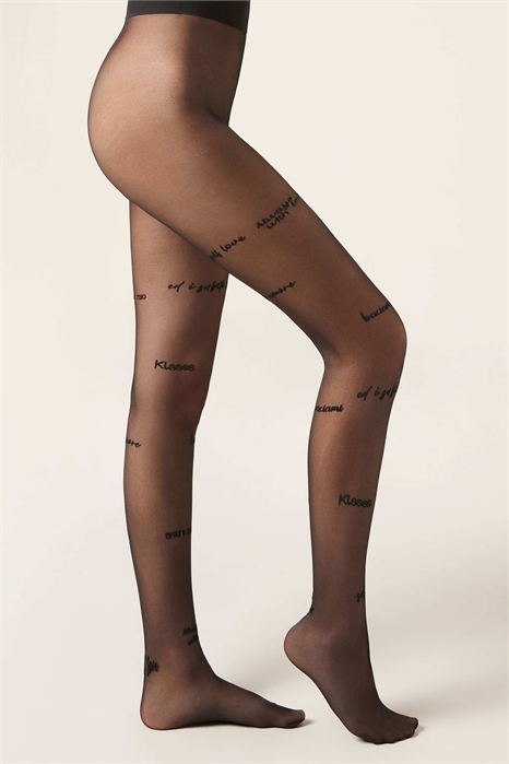Чулки с надписями артикул 155613644