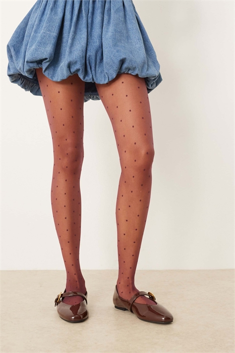 Колготки с мелким точечным узором артикул 149426768