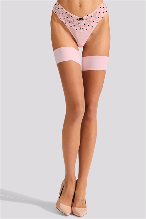 Чулки на резинке с гладкой верхней частью артикул 155164260