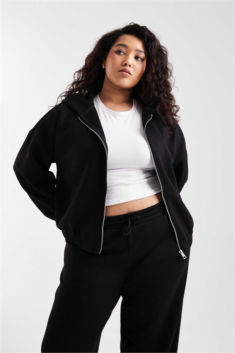 Толстовка на молнии с капюшоном co-ord артикул 152860105