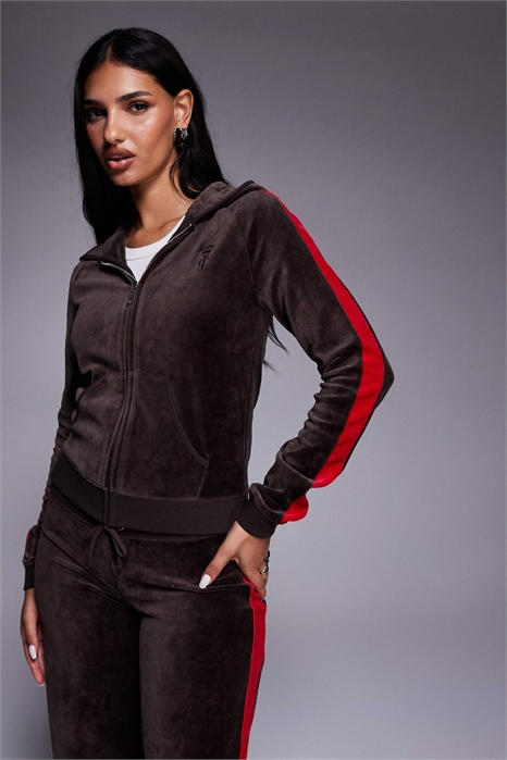 Толстовка с капюшоном и логотипом в виде полоски co-ord артикул 153280562