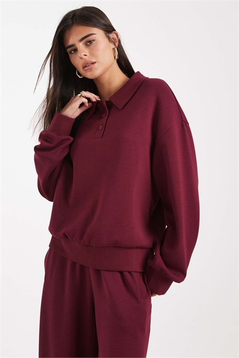 Мягкая на ощупь толстовка с воротником-хенли из купро артикул 149005035