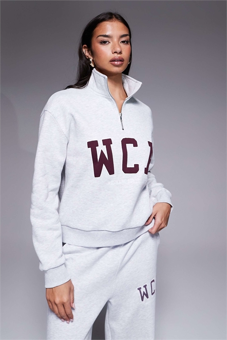 Свитшот Weekend Collective с полузастежкой-молнией в стиле «варсити» co-ord артикул 151023198