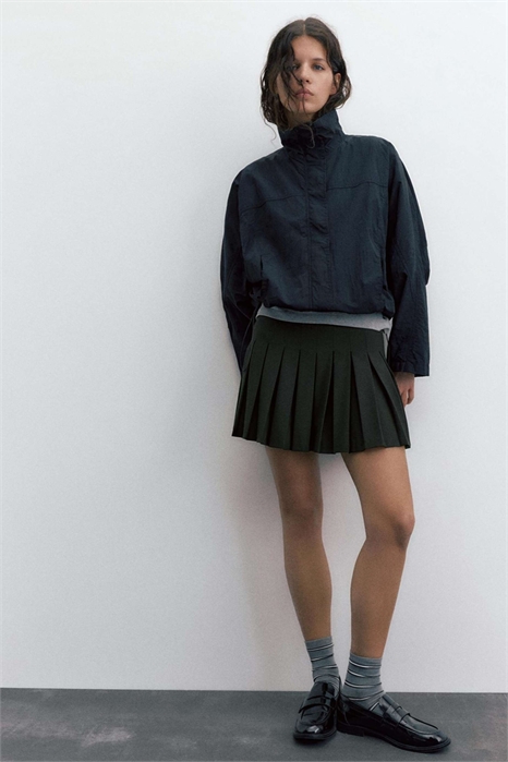 Мини-юбка в складку артикул 151678896