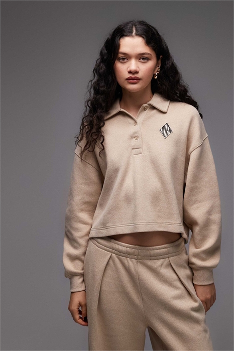 Свитшот в стиле поло артикул 154085439