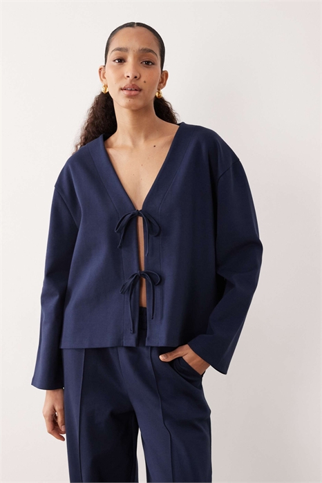 Топ свободного кроя с бантиком co-ord артикул 153666589