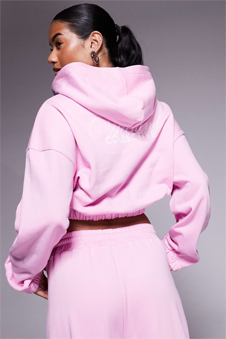 Укороченная толстовка с капюшоном от Weekend Collective с принтом на спине co-ord артикул 149853870