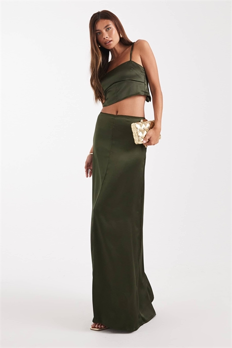 Атласная юбка макси co-ord артикул 144913640