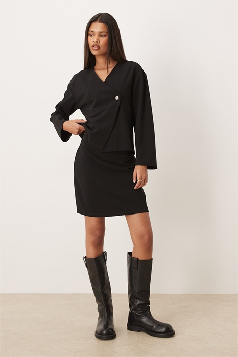 Трикотажная мини-юбка с высокой талией co-ord артикул 153687866