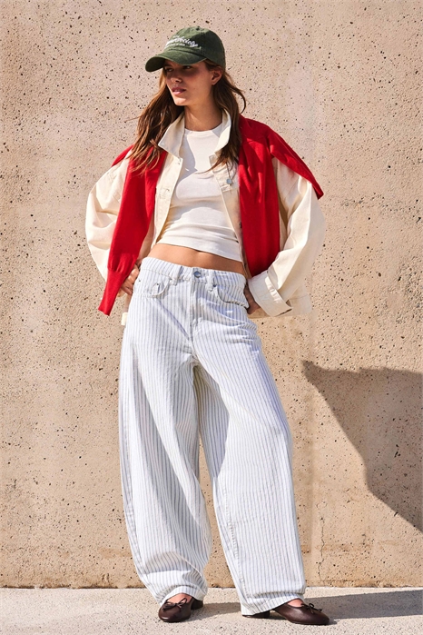 Брюки в полоску артикул 156397967