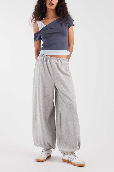 Брюки с широкими штанинами из джерси артикул 153908128