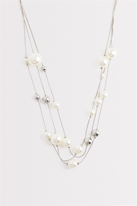 ASOS DESIGN Curve: многорядный колье с искусственными жемчужинами артикул 152119289