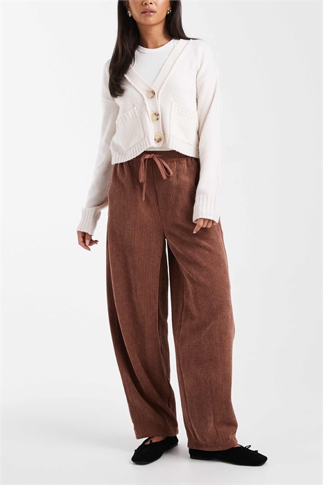 Брюки-кюлоты на резинке артикул 148603180