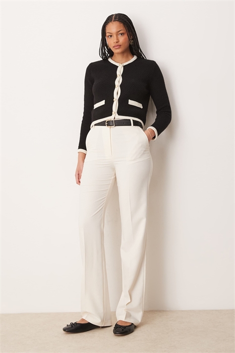 Высокие, узкие брюки прямого кроя артикул 140307678