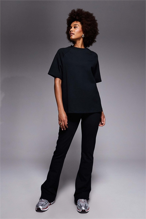 ASOS DESIGN Длинные джоггеры из интерлока с расклешенным кроем co-ord артикул 150345005