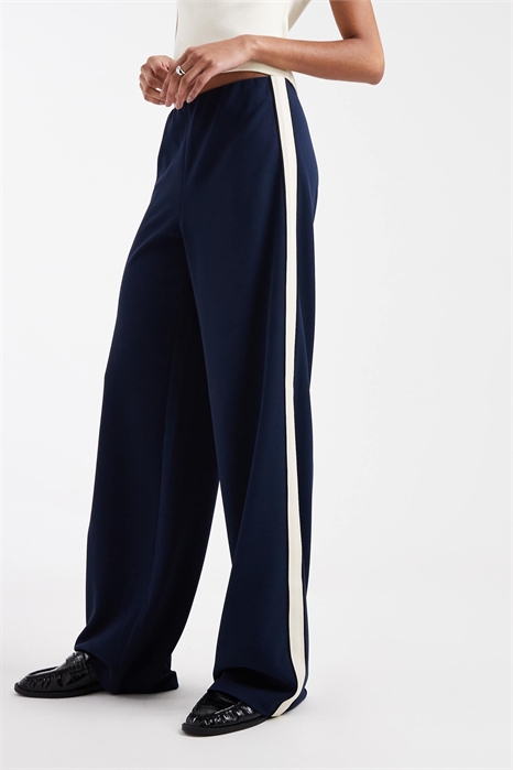 Брюки свободного кроя с боковой полоской артикул 150775609