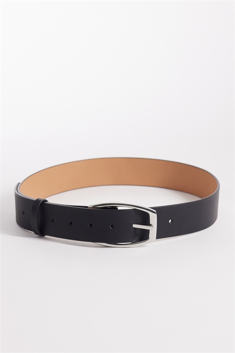 Пояс с квадратной пряжкой в форме полумесяца на талии и бедрах артикул 153023587