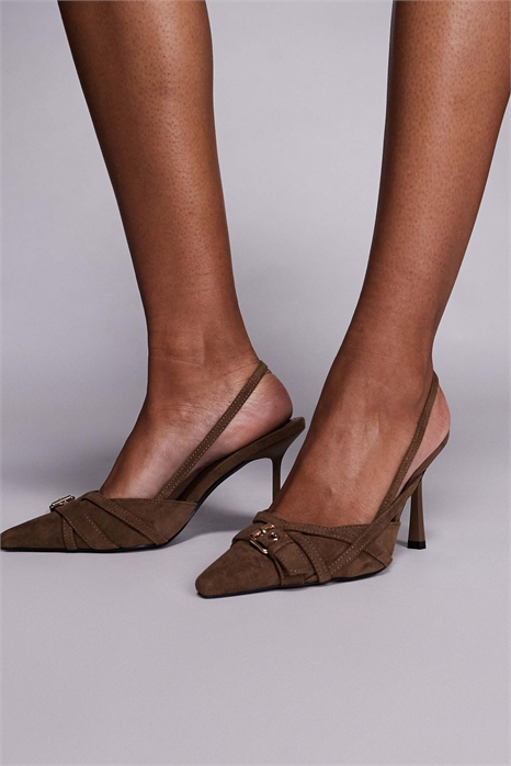 Туфли Simmi London на каблуке с открытой пяткой и пряжкой артикул 150427860