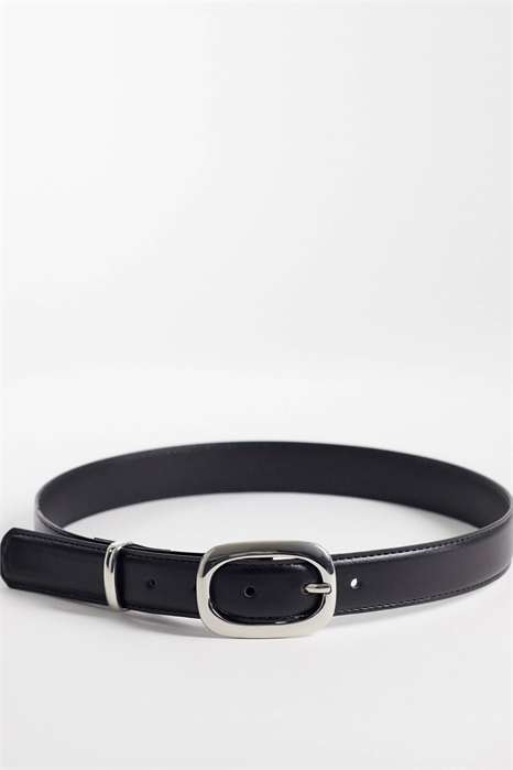 Ремень с овальной пряжкой артикул 154312477