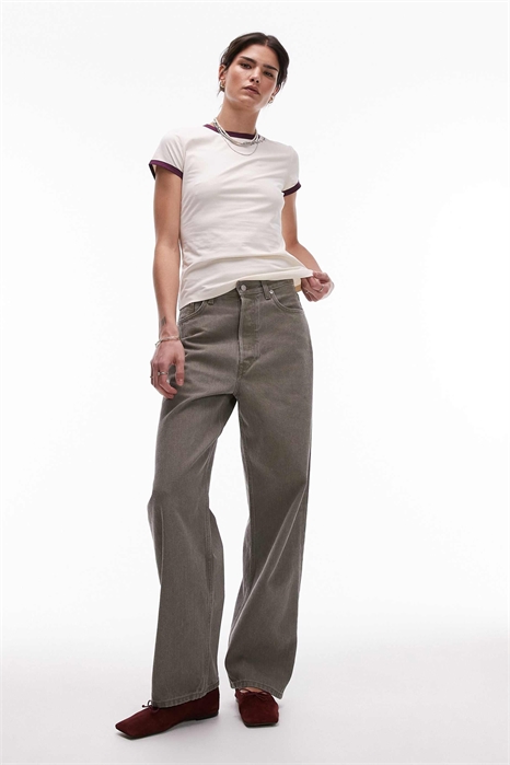 Джинсы цвета янтарного бочонка артикул 143080399