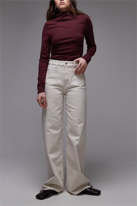 Джинсы Lupine с высокой талией и широкими брючинами артикул 140658692