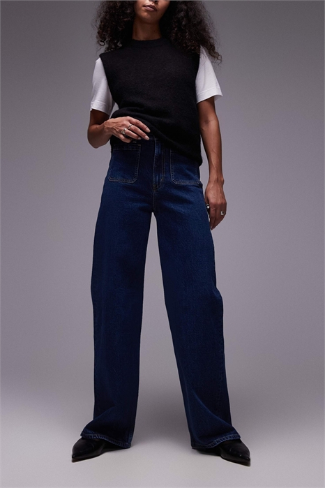 Джинсы Lupine с высокой талией и широкими брючинами артикул 138299394