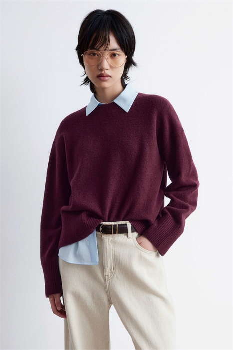 Свитер с круглым вырезом артикул 150205077