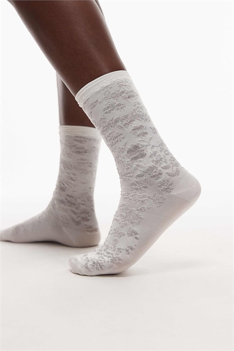 Носочки до щиколотки с вышивкой в виде леопарда артикул 153891735