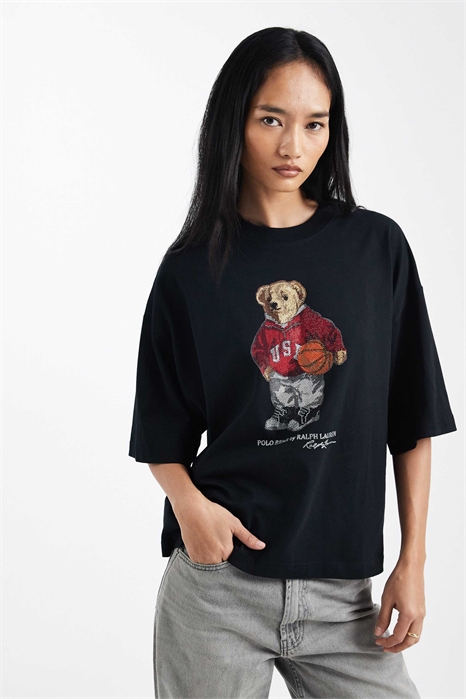 Футболка прямого кроя с логотипом на груди артикул 148888914