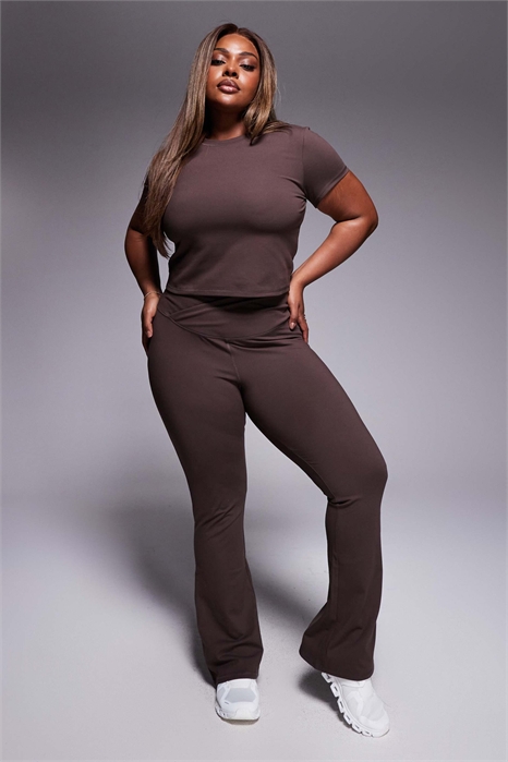 Леггинсы для йоги с зауженными штанинами и мягкой эластичной резинкой на талии артикул 141637189