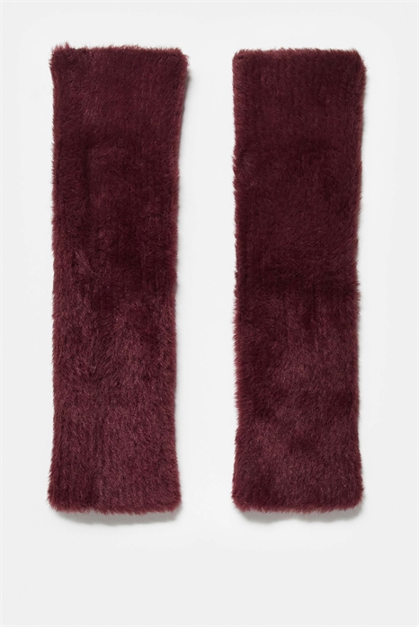 Длинные вязаные накидки на ладони с ресничками артикул 154168006