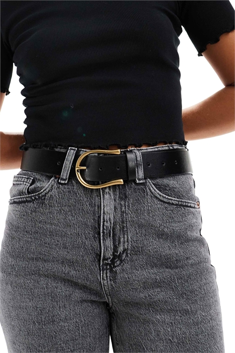 Пояс для джинсов с вырезом в форме полумесяца на талии и бедрах артикул 132249512