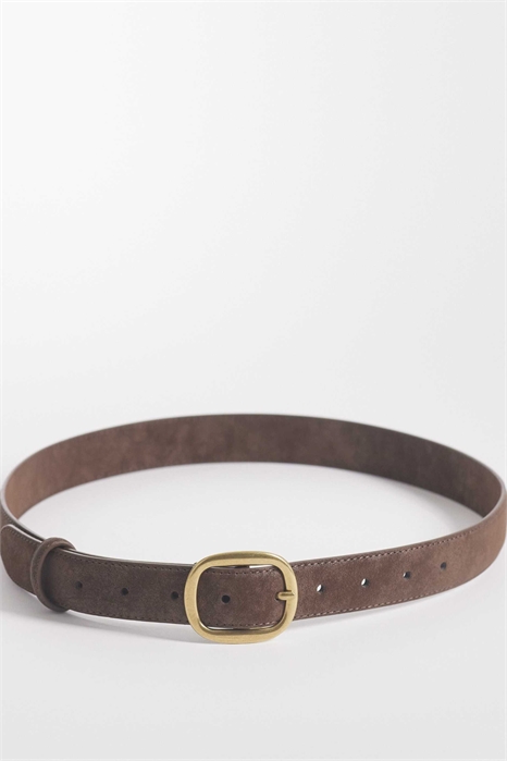 Пояс для джинсов из искусственной замши с квадратной пряжкой, закрепляющийся на талии и бедрах артикул 142509058