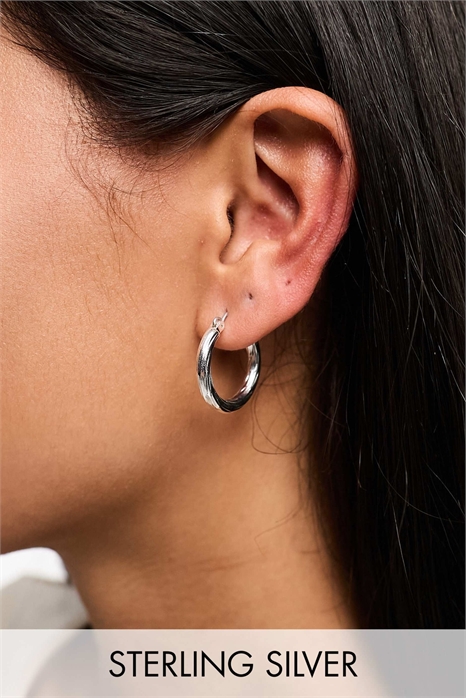 Ретро-серьги-кольца среднего размера артикул 130548749