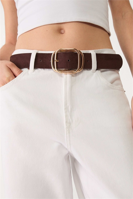 Ремень с пряжкой с позолотой артикул 148897718