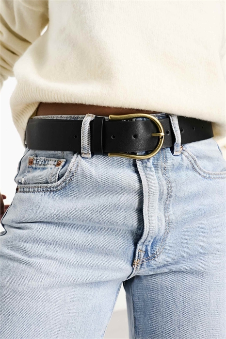 Пояс для джинсов с вырезом в форме полумесяца на талии и бедрах артикул 133680846