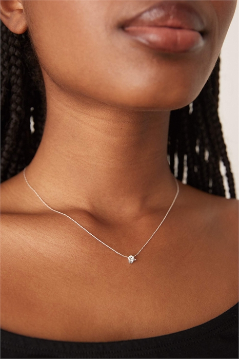Колье с тонкой цепочкой и мини-узлом артикул 143484443