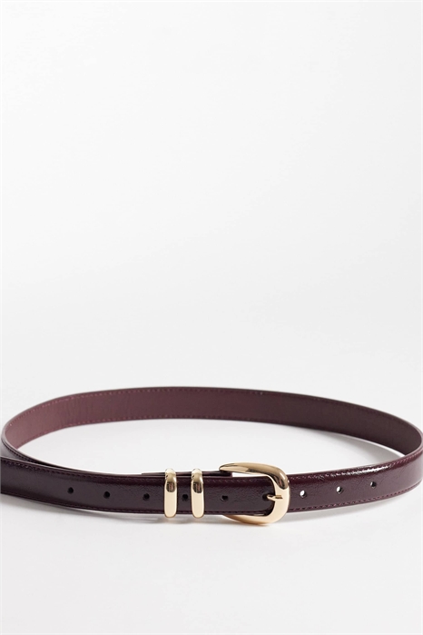 Лакированный ремень с несколькими петлями для талии и бедер артикул 152463302