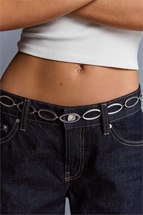 Цепочка с кольцами из серебра артикул 152350955