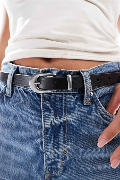 Кожаный ремень в стиле вестерн артикул 142511604